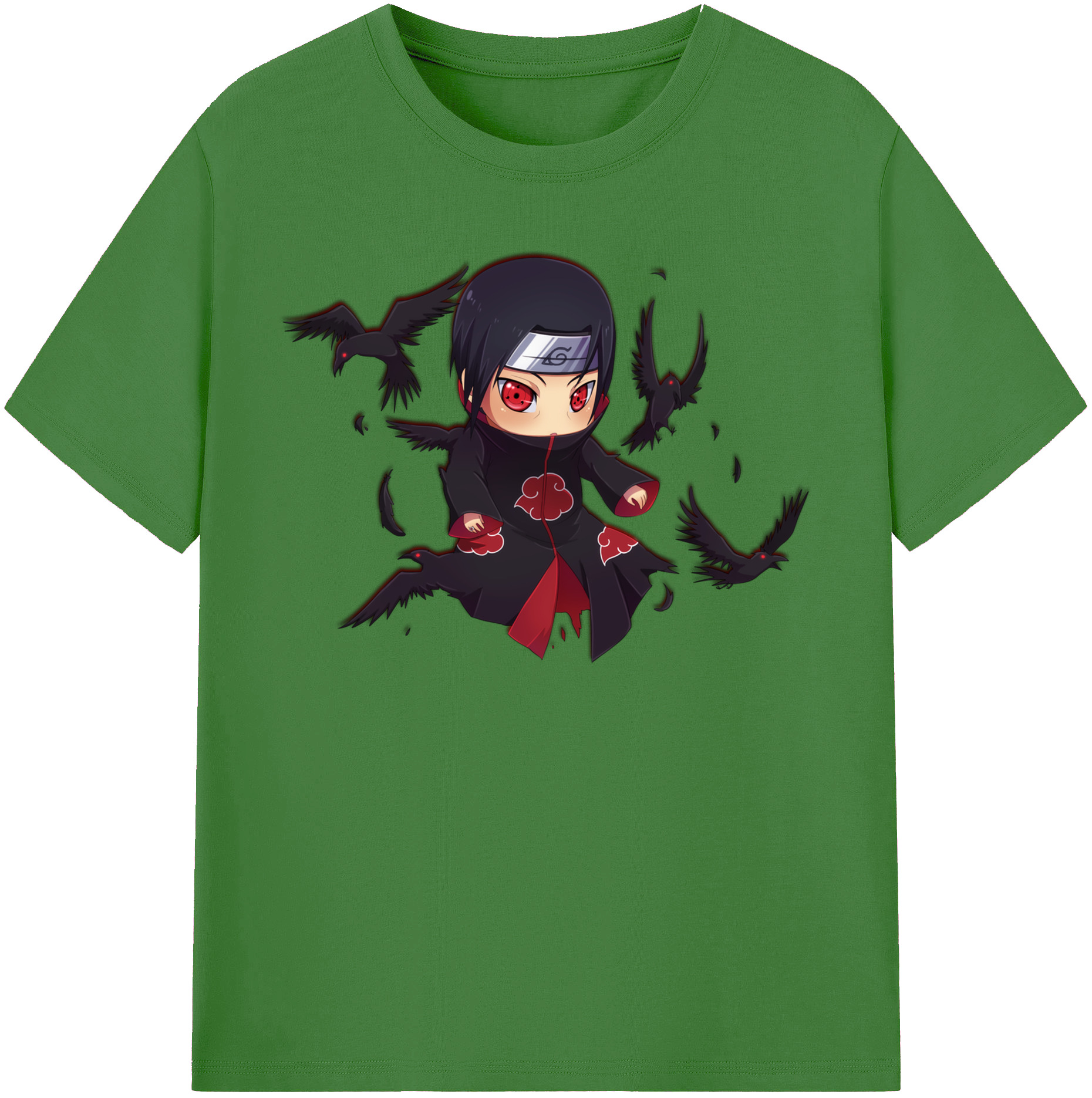 （画像用） NARUTO -ナルト- うちは イタチ Uchiha Itachi レディースカジュアルプリントTシャツ（綿100％）